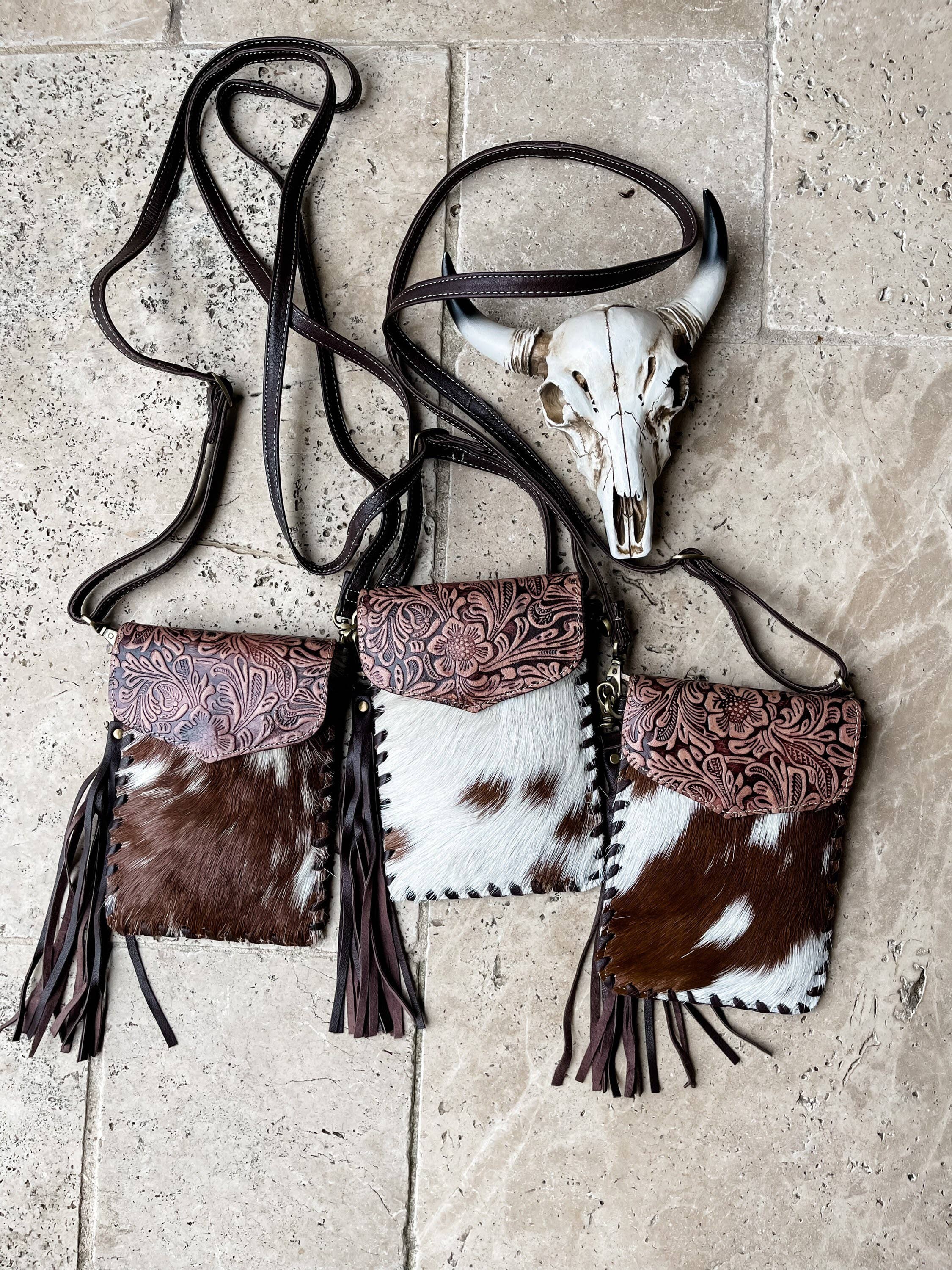 Crossbody Western Tooled Leather Purse
