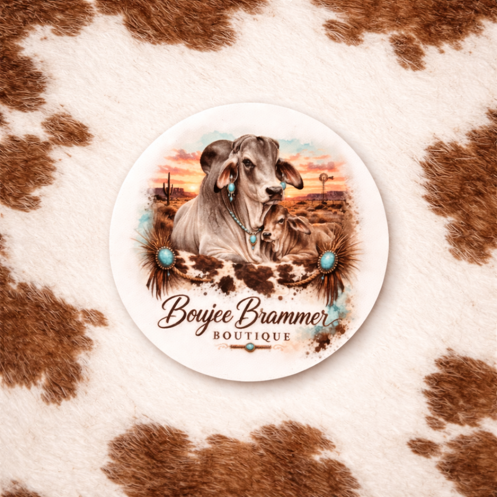 Boujee Brammer Boutique Logo Sticker