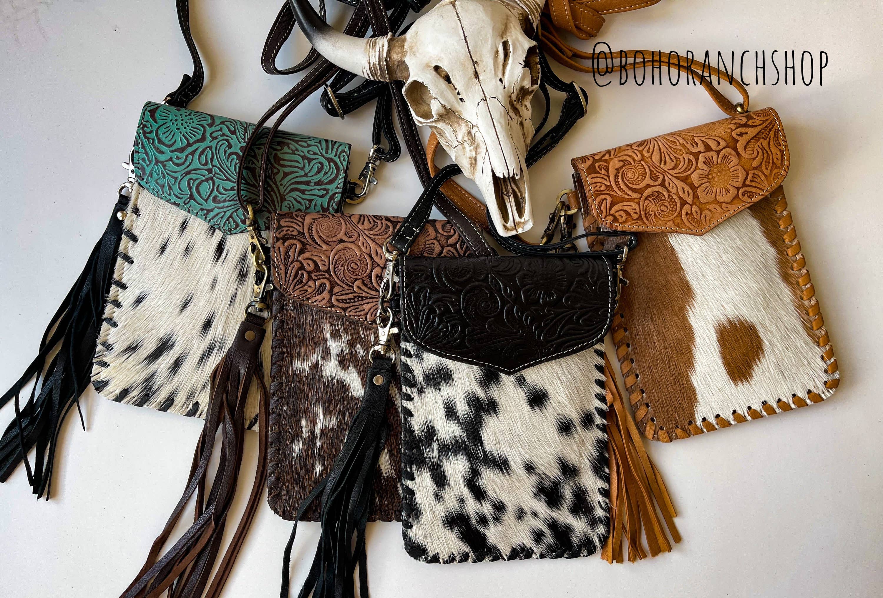 Crossbody Western Tooled Leather Purse