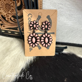 Pink Flower Dangle Earrings