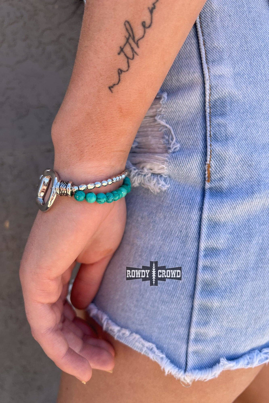 Turquoise Bit Bracelet