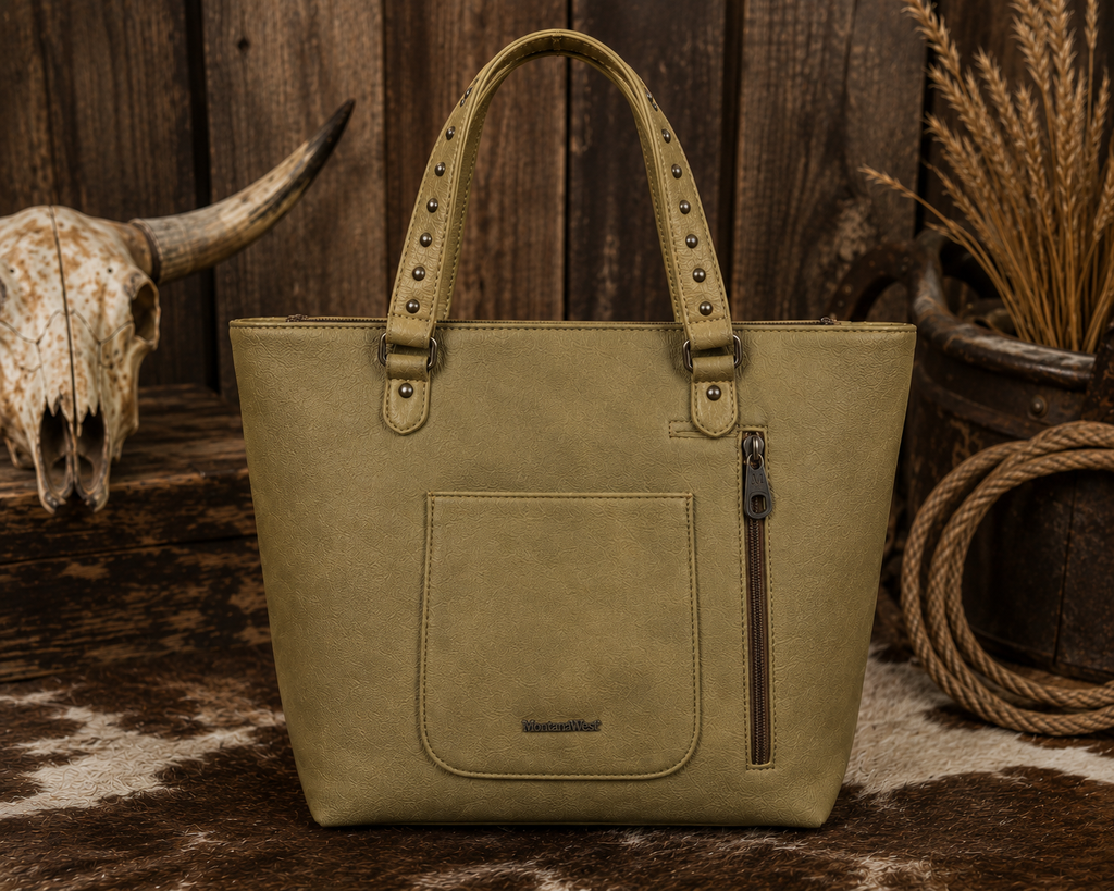 Montana West Aztec Fringe Tote Bag