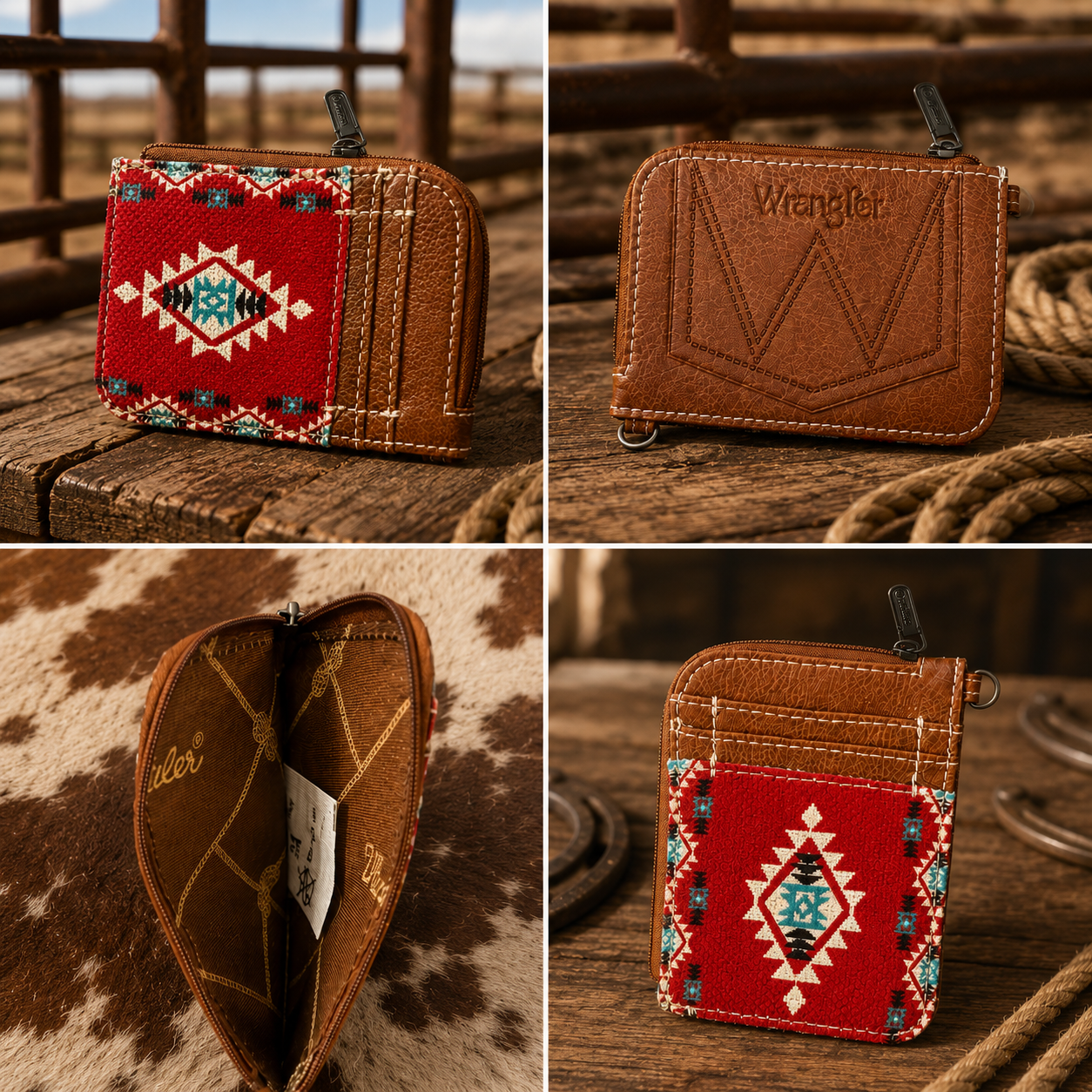 Wrangler Aztec Credit Card Holder