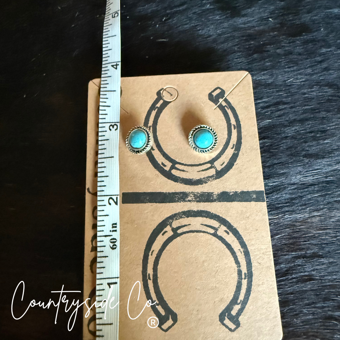 Turquoise Pearl Earrings