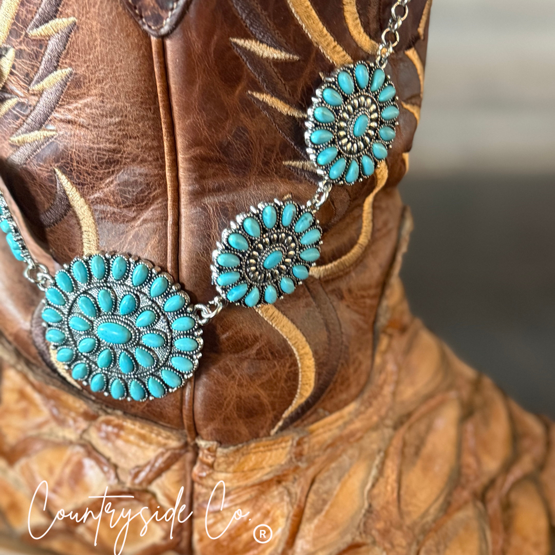 Navajo Style Turquoise Statement Necklace