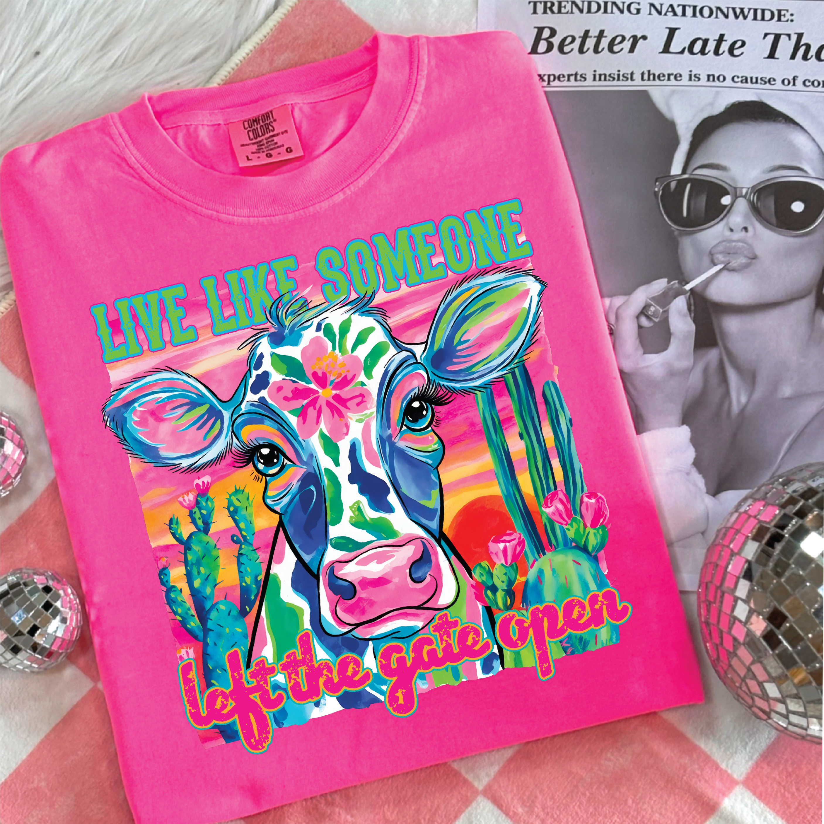 Live Like Someone Left The Gate Open Graphic Tee