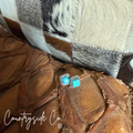 Turquoise Square Stud Earrings